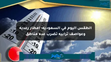 الطقس اليوم في السعودية: أمطار رعدية وعواصف ترابية تضرب عدة مناطق